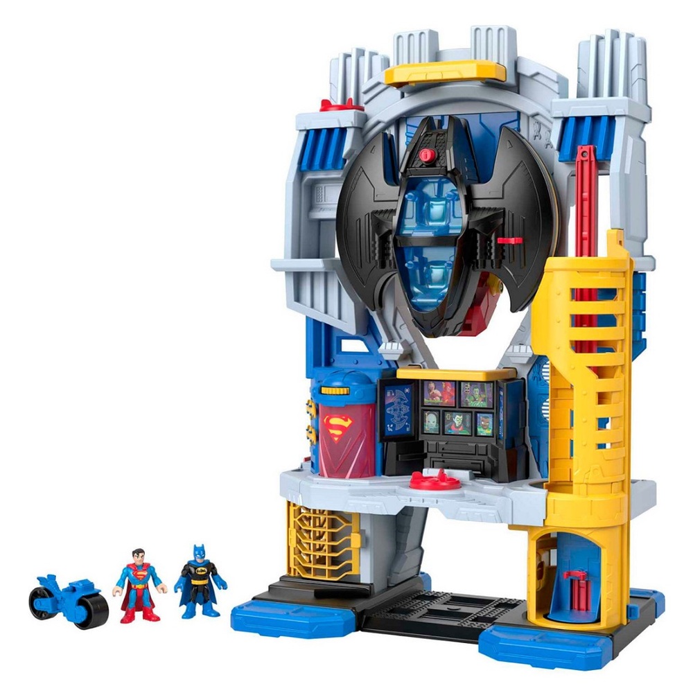Fisher Price Imaginext DC Ultimate Headquarters with Batman & Superman